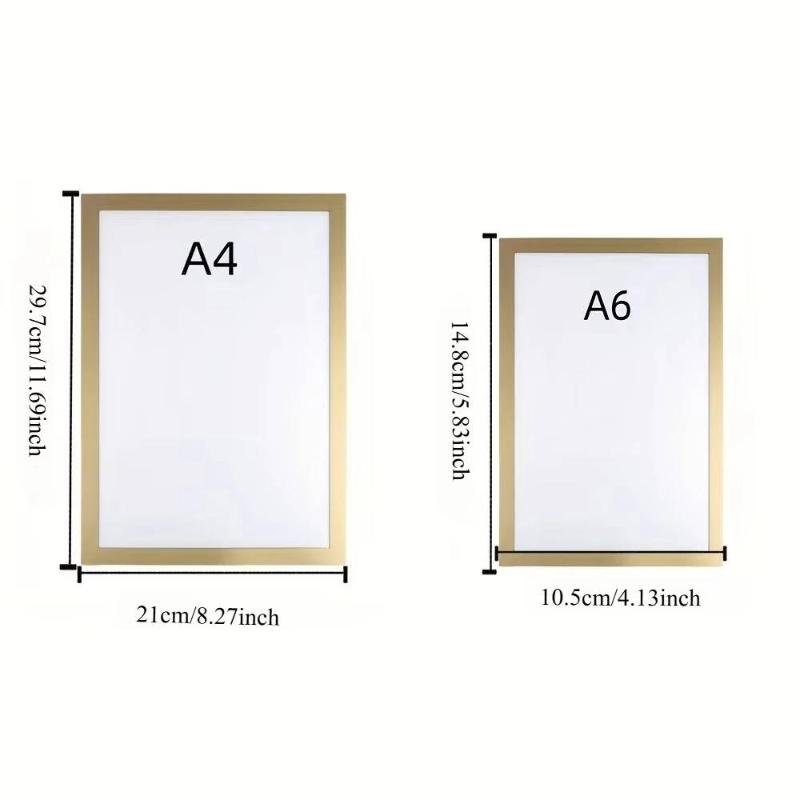 Magnetic Wall Frame Self-Adhesive Removable for Photos Notes Posters Display Bedroom Office Wall Decor