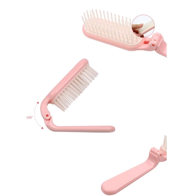 Small Hair Brush Foldable Hair Comb Hair Styling Comb Travel Hair Brush Folding Hair Massage Comb Foldable Hair Brush