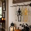 15cm Realistic Human Skeleton Miniature Hanging Tabletop Decor for Halloween Party Home Display Classroom Educational Prop