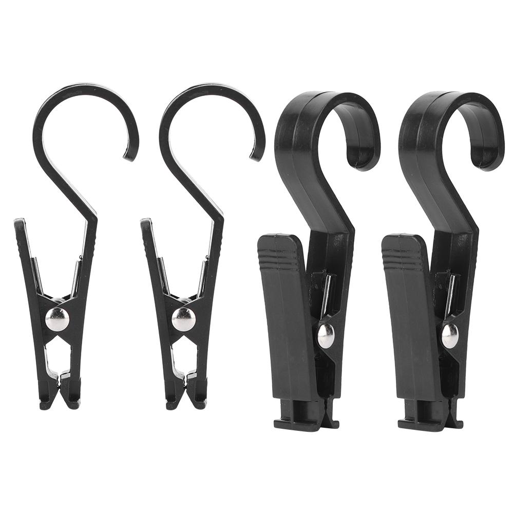 4pcs Tent Tarp Hook Clips Multipurpose Portable Hanging Tarp Hook Clip for Outdoor Activity