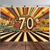 2D-Ebene 1-teilig Vintage 1970er Party-Hintergrund große Geburtstags-Jubiläumsfeier Hochzeit