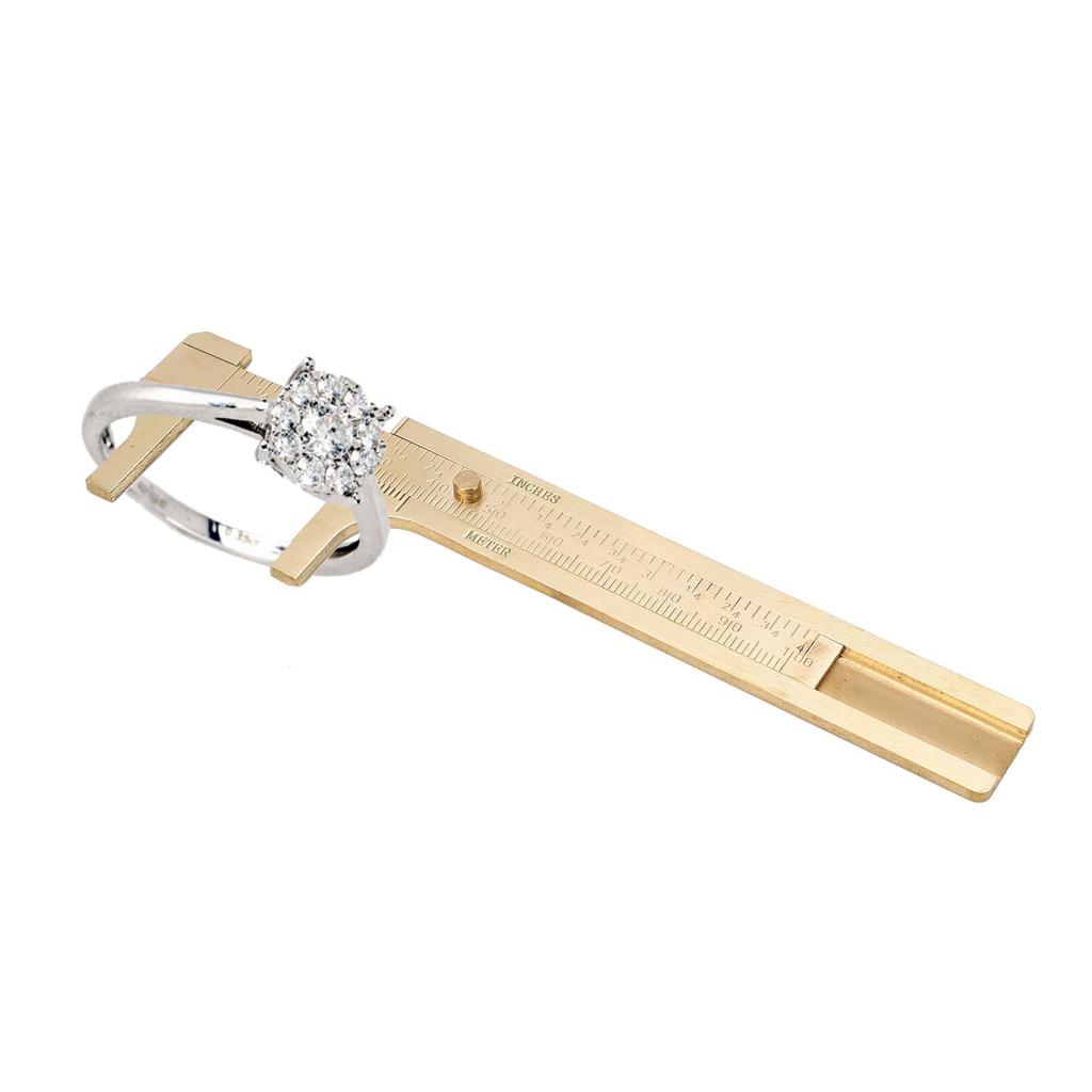 Vernier Caliper Brass   Inch Dual Scales Retro   Measuring Tool for Repair