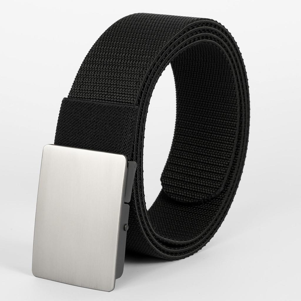 Tactical Quick Release Elastic Nylon Waist Belt for Men