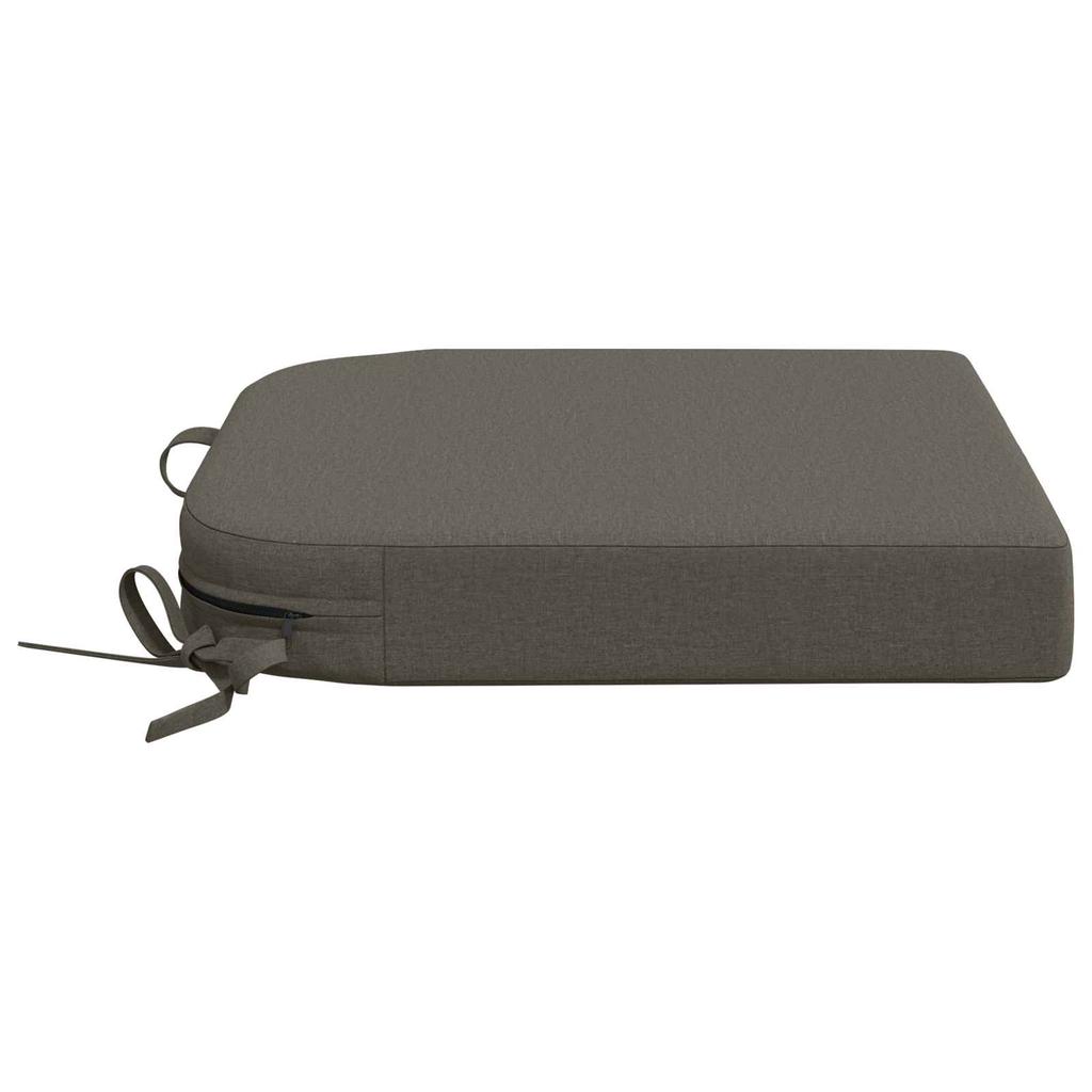 4 Piece Seat Cushions SOEST 4 Pcs 100percent Polyester Grey