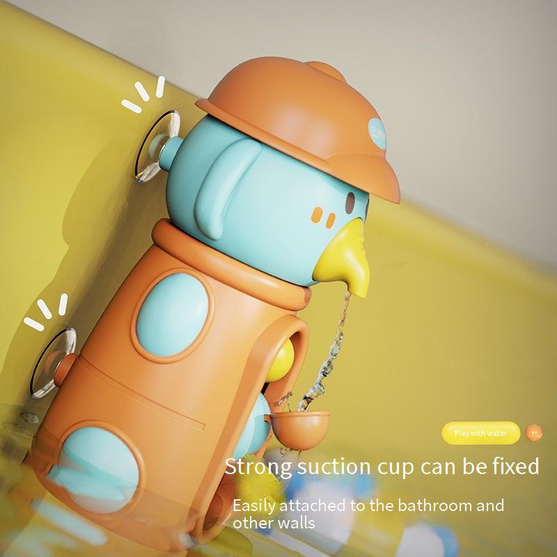 Funny Manual Cartoon Animal Duck Shaped Elephant Shaped Spinning Water Wheel Baby Children Bathroom Swimming Play Toy