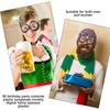 Number Crystal Frame Party Dress-up Glasses for Adults Birthday Christmas Party