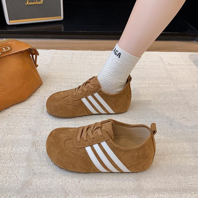 

Ретро Баотоу Бокен женская обувь верхняя одежда 2025 весна и осень новая обувь на платформе для ленивых на одном педале повседневная обувь для моральной подготовки женщины 40