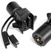 Agrieyes 7 Pin To 4 Pin Trailer Adapter, 7 Way To 5 Way Trailer Light Plug, Trailer Connector For Truck RV Utility Tow Hitch Boat, Weatherproof