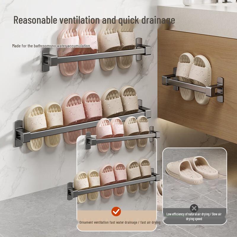 MICOE Bathroom Space Aluminum Storage Rack and Towel Rail