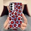 Korean Fashion Pink Leopard Phone Case for Samsung Galaxy A16 A55 A07 A17 A56 A36 A26 A53 A06 A14 A24 A34 A54 A15 A12 A22 Cover