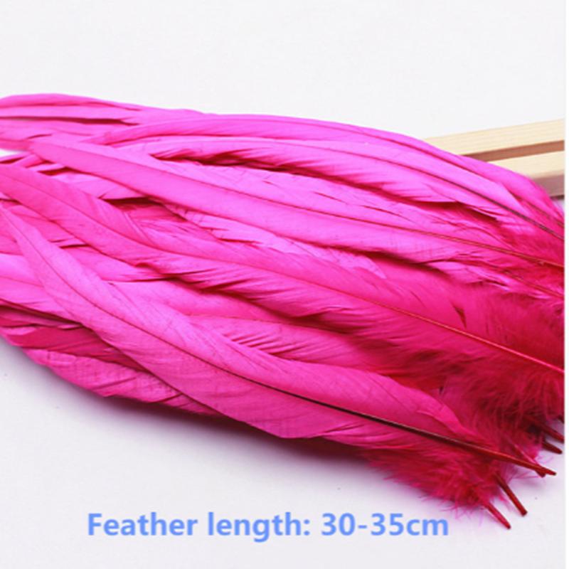 10Pcs/Lot Natural Rooster Tail Feathers 30-35Cm 12-14" Pheasant Feathers For Crafts Wedding Decoration Diy Clothes Plumas