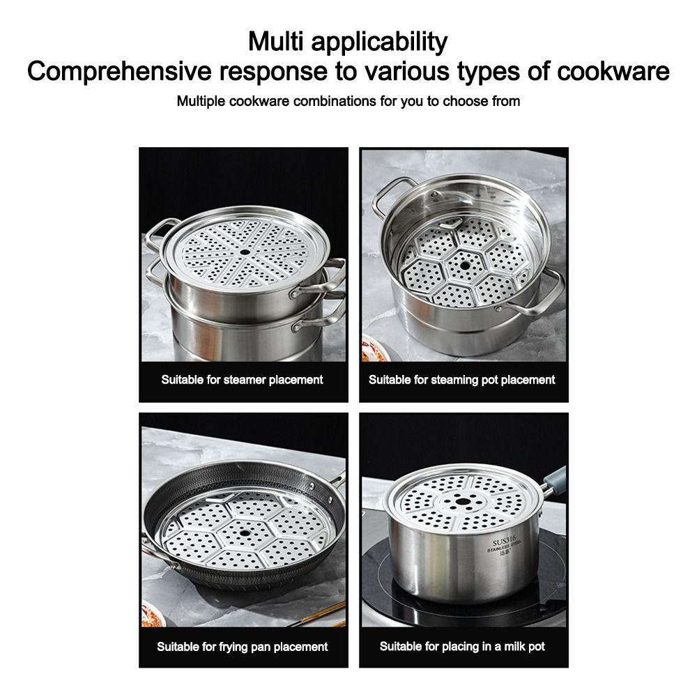 Stainless Steel Steamer Rack 22-40cm Steamer Compartment For Baking Cooking Steaming
