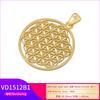 ZHUKOU Copper gold plated Tree of Life Melkaba pendant minimalist unisex vintage accessory:VD1509-VD1512