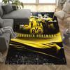 Bvb Borussia Dortmund Football Club Floor Mat Design For Dining Room Balcony Playrooms Kitchen Antislip Rug Anime Office Decor Perfect Gift For Womenm
