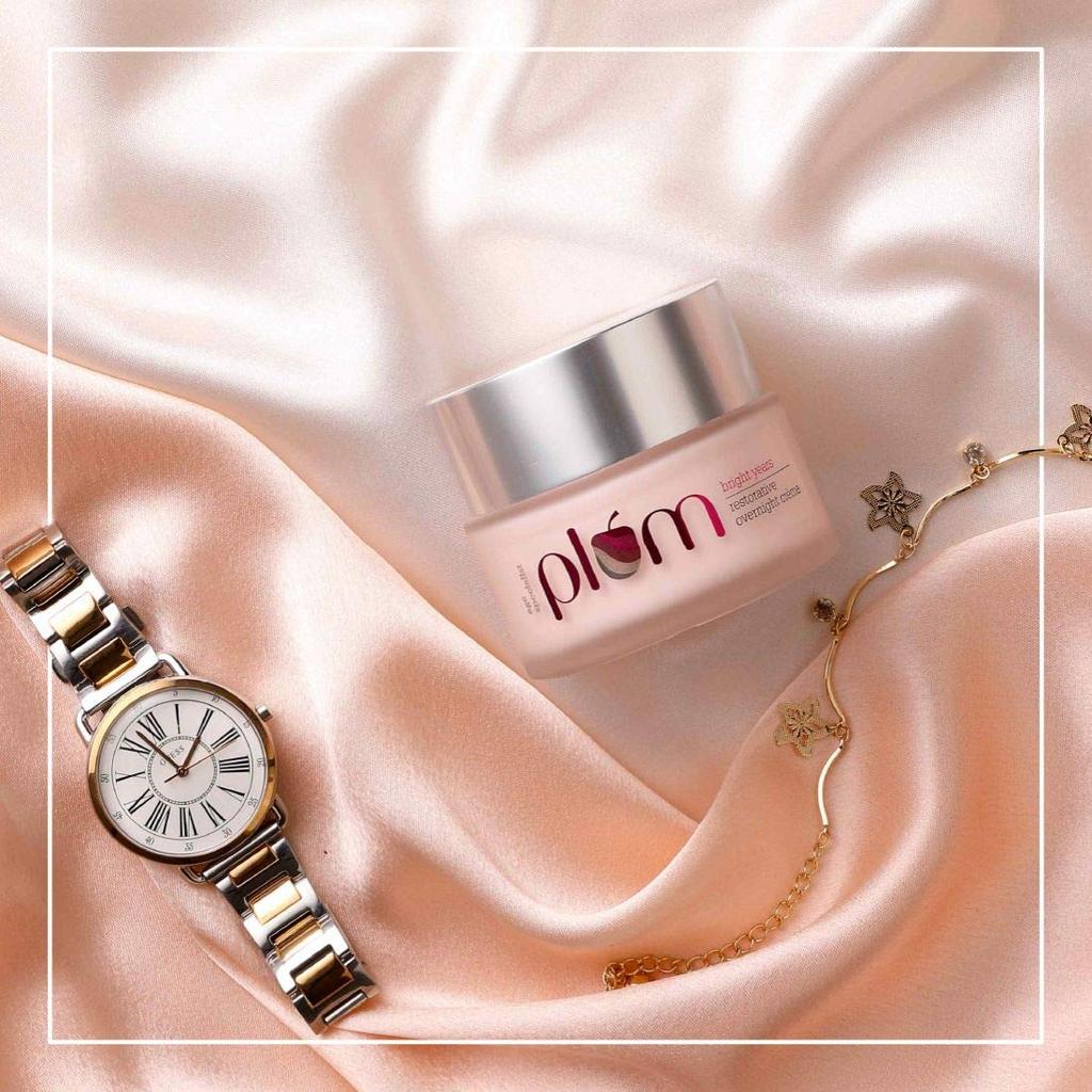 Plum Bright Years Restorative Overnight Creme 50ML | Hydrating Night Cream for Dry Skin | Vegan & Cruelty-Free Moisturizer