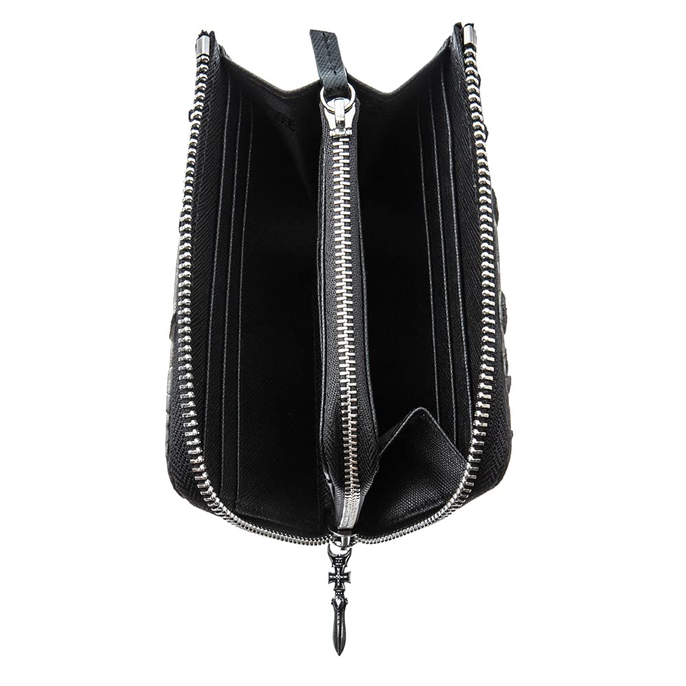 Artemis Classic L-Shaped Slim Gray Python Mini Wallet (ZW0007) - Men's Short Wallet with Zipper, Snake Pattern, and Genuine Leather