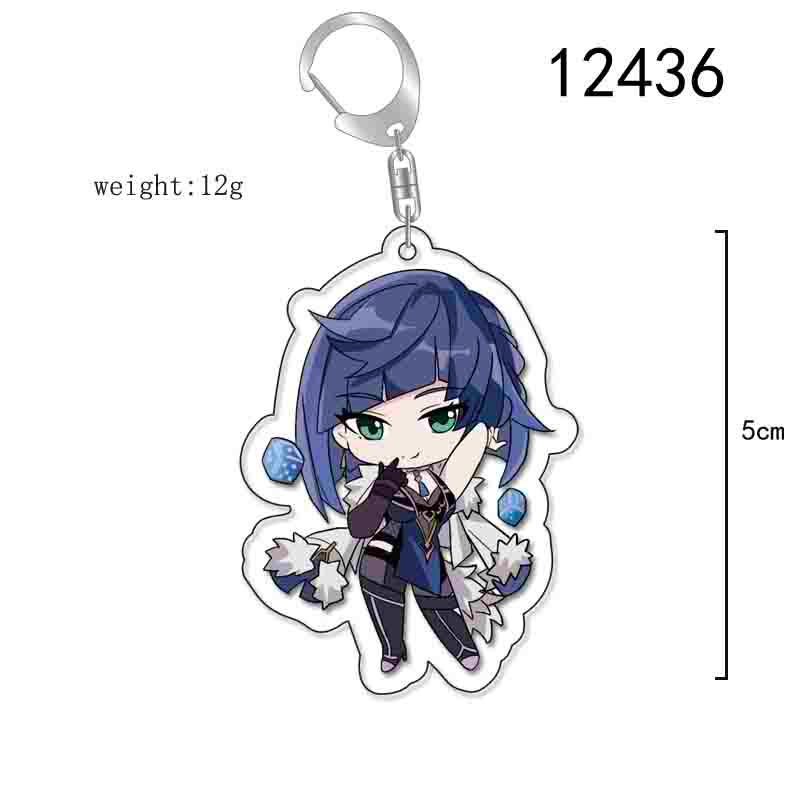 Genshin Impact Keychain Pendant Featuring Alhaitham, Neuvillette, Scaramouche, Hu Tao, Furina, Navia, Xiao In stock