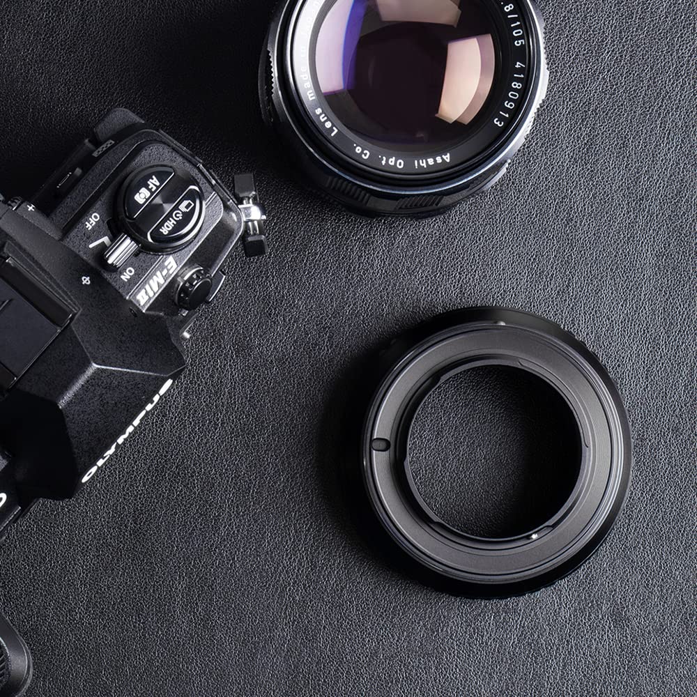 CONCEPT Mount Adapter Converts M42 mount lenses to Micro Four Thirds mounts for Micro enabling infinity K&F M42-M4/3 4/3 cameras, focus.