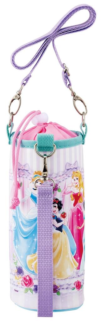 Skater Bottle Water Bottle Case for Disney Princess Size Cover, Kids, Multi-Size, Design, 26, Girls, PVPF7-A