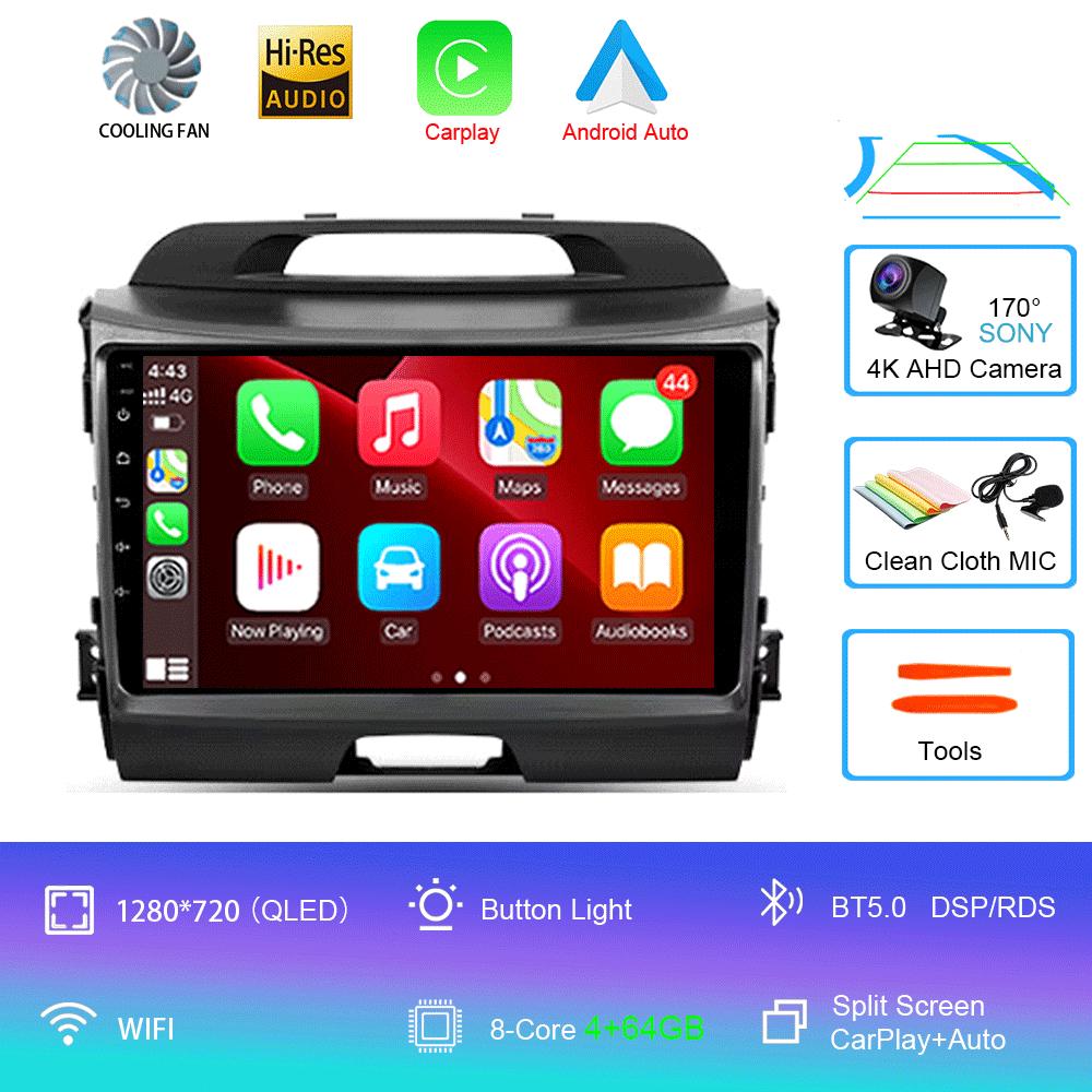 Android 14 Car Radio For Kia Sportage 3 SL 2010 - 2016 Multimedia Video Player Navigation GPS No 2din 2 din dvd