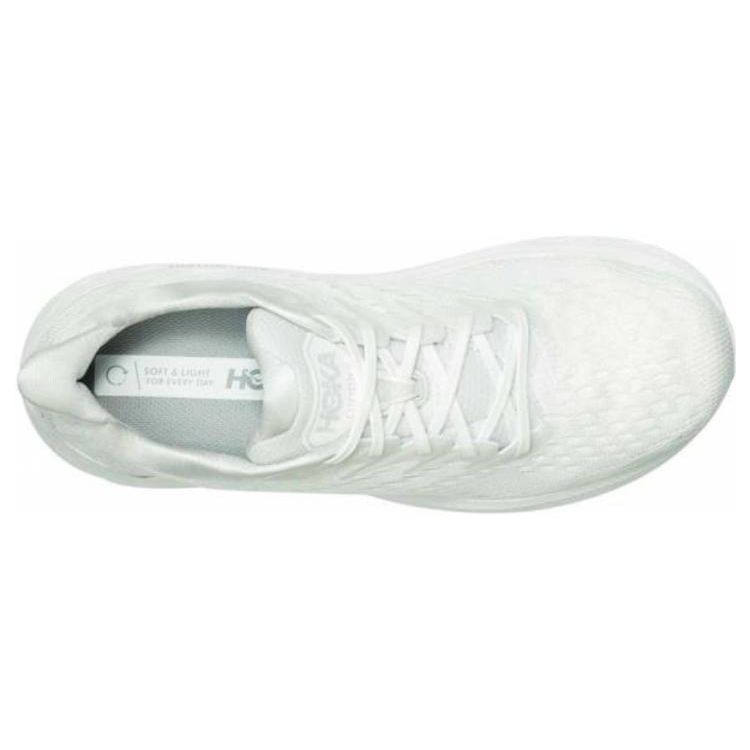 HOKA  Clifton 8 Wide White Women Sneakers 1121375-WWH