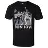 Bon Jovi Vintage Art Pattern Classic Rock Band T-shirt - Casual Trendy Style Cotton T-shirt for Men and Women