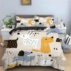 Dachshund Duvet Cover Set,Sausage Dog Printed Duvet Cover Single Bedding Set for Kids Bedroom, Soft Microfiber Quilt Covers 2pcs
