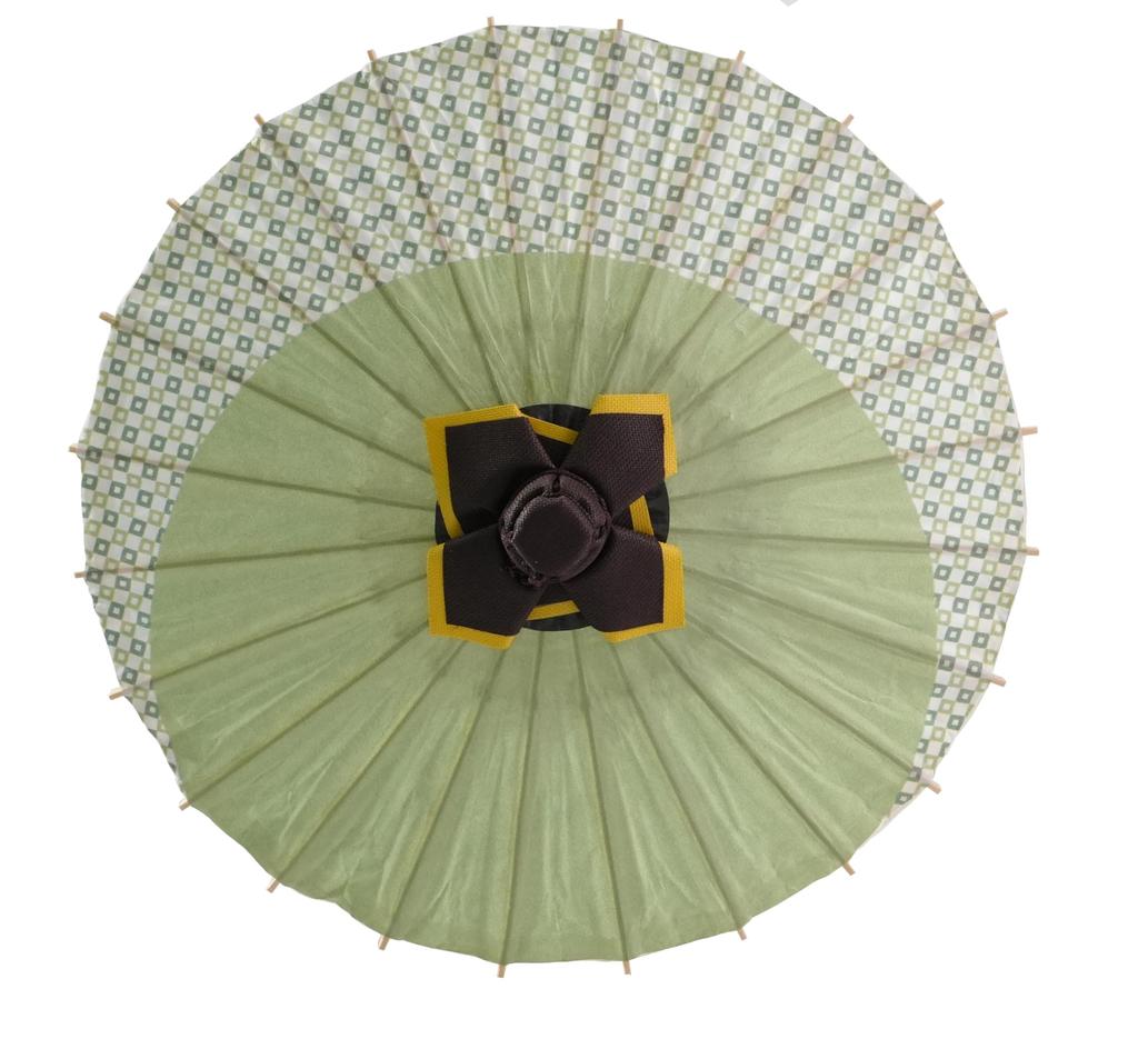 Yamamoto Bamboo Crafts Mini Japanese Set of 31cm Interior Gift Umbrella Grass (YAMAMOTOTAKIZAYIKUYA) Umbrellas, 2, Diameter, Decoration, (Green