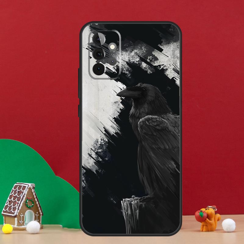 Crow Raven Dark Skull Case For Samsung Galaxy A56 A33 A13 A36 A23 A52 A32 A12 A54 A34 A14 A16 A53 A15 A35 A55 A17