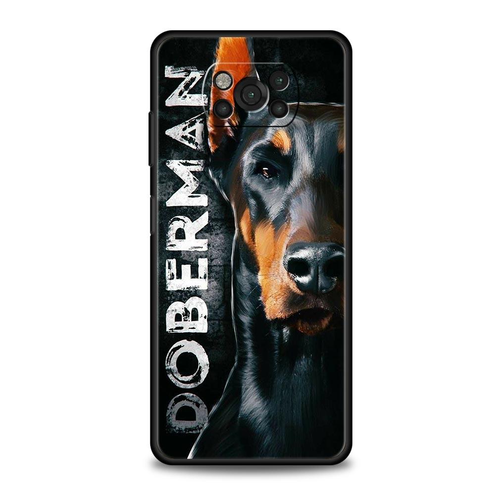 Doberman Dog Phone Case Cover  for Xiaomi Poco F7 Ultra F6 F5 F4 F3 X6 X5 X4 X3 NFC C51 C55 M4 GT 5G Soft TPU Shell Fundas Capas