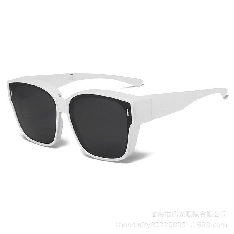 Folding glasses sunglasses men's trendy clips polarized light UV protection men's drivers driving sunglasses women