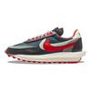 Sacai x Undercover x Nike LDWaffle Midnight Spruce University Red Unisex Joggesko Blå Lys-Elfenben Mørk-Grå DJ4877-300