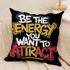 Inspirational Quote Cushion Cover Soft Plush Throw Pillow Cover  DoubleSided Decorative Cushion Case  Sofa Bedroom Home Decor