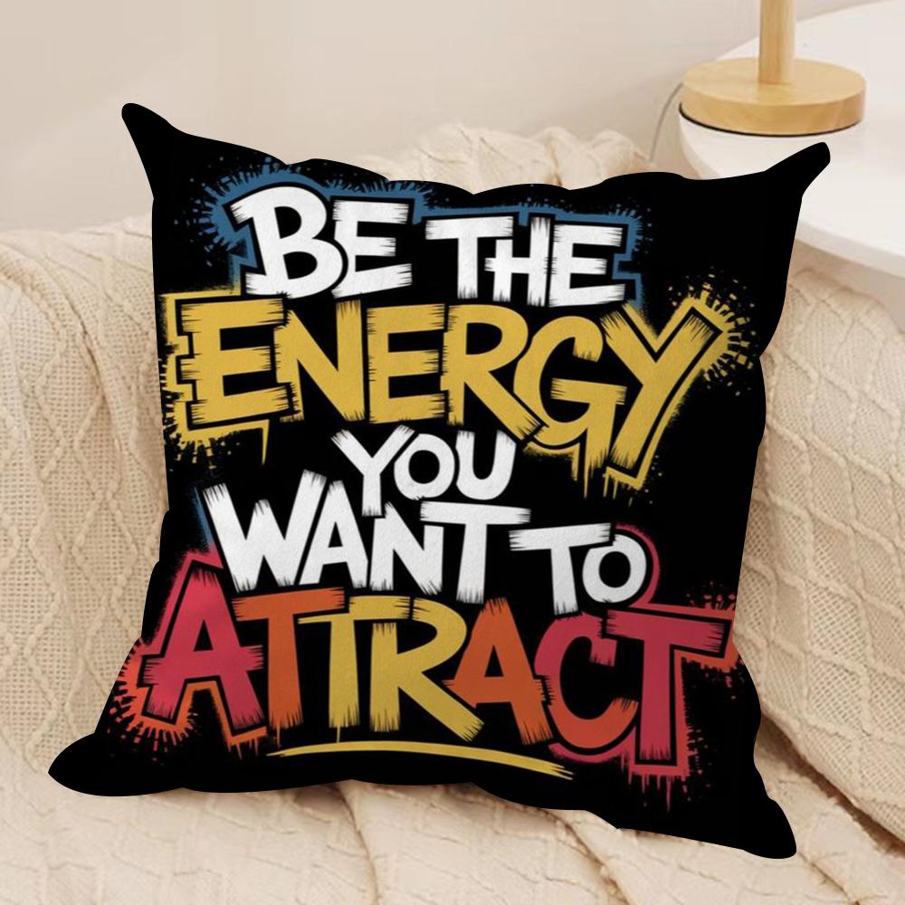 Inspirational Quote Cushion Cover Soft Plush Throw Pillow Cover  DoubleSided Decorative Cushion Case  Sofa Bedroom Home Decor