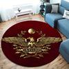 Roman SPQR Round Area Rug,Carpet Rug for Living Room Bedroom Sofa Playroom Decor,Non-slip Floor Mat