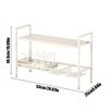 Under Sink Organizer Kitchen Multi-Purpose Storage Organizers Double Layer Sturdy Expandable Rack For Pan Home Cabinet Dish