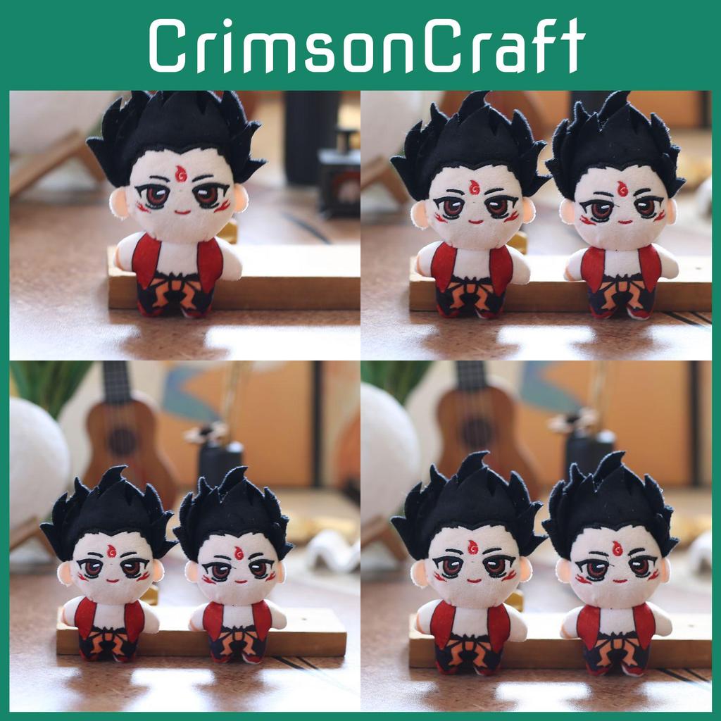 Plush Nezha Toy Keychain With Pp Cotton Backpack Accessory For Kids Gift