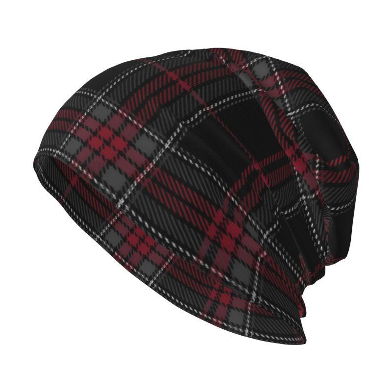 Royal Stewart Tartan Plaid Beanie Hat Novelty Warm Bonnet Cap Adults Knitted Hats Headwear Vintage Street Skullies Beanies