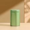 Airtight Tinplate Tea Canister Storage Container For Leaf Tea Bags Matcha Powder Sealed Pantry Organizer Kitchen Tea