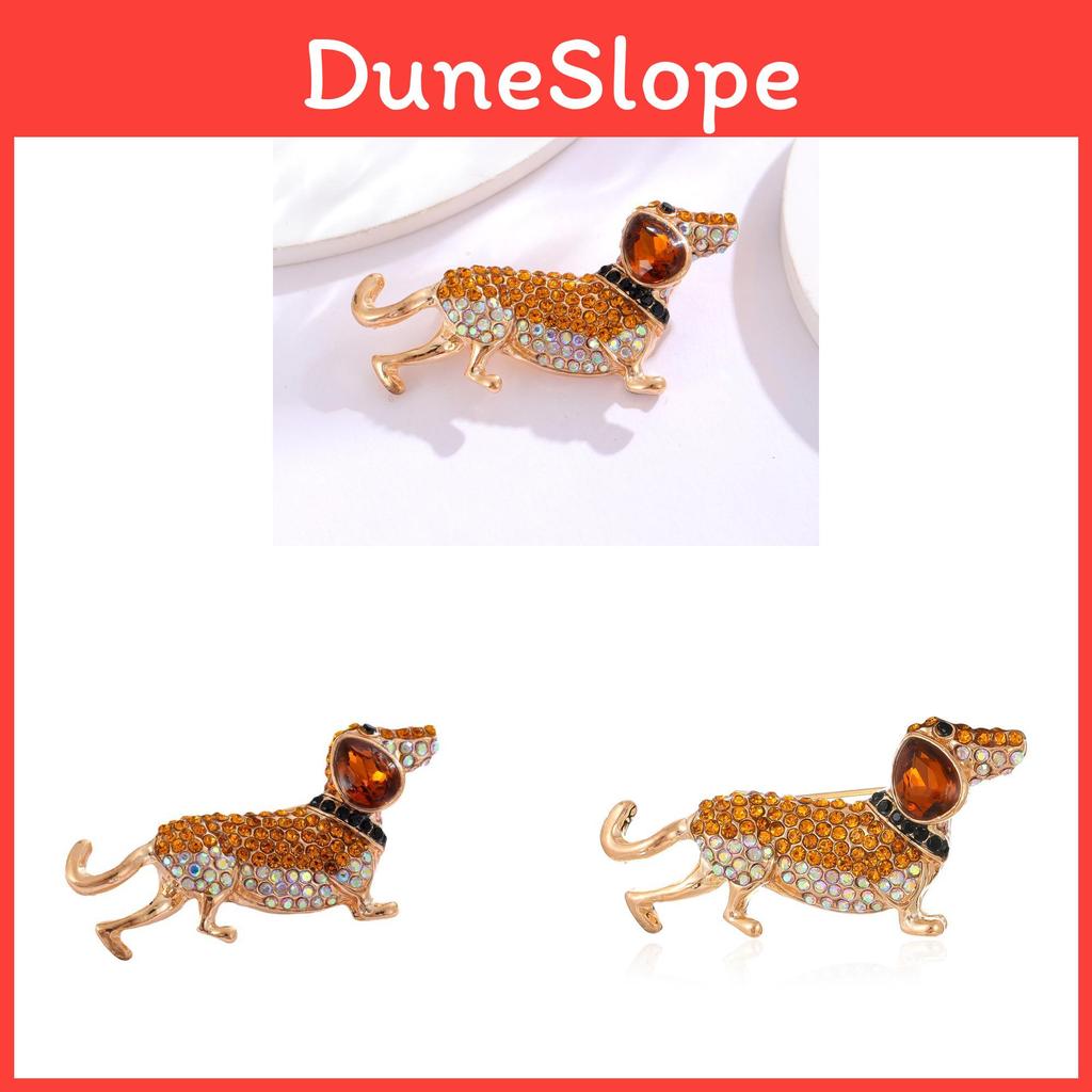 Animal Pet Dog Brooch Zinc Alloy Elegant Jewelry For Men And Women