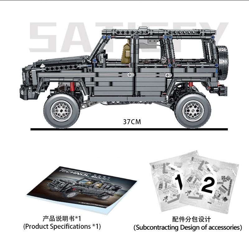 MOC-46049 Technické dálkově ovládané terénní vozidlo s motorem Stavebnice Modelové cihličky Sady Hračky pro kluky Dárky pro děti