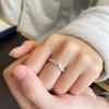 Xiaohongshu 925 Sterling Silver Exaggerated Plain Ring for Women – Simple, Luxurious, High-End Design.