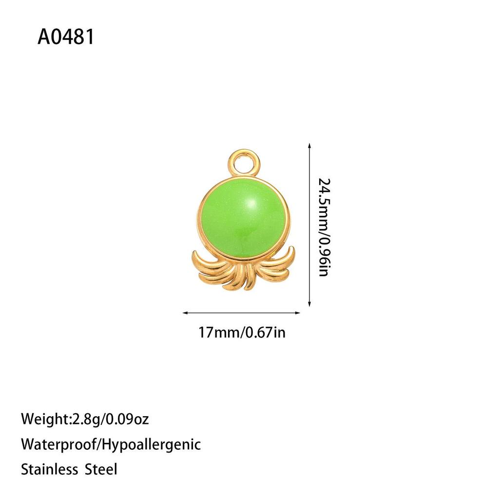 Trendy European & American Titanium Steel Enamel Jewelry: Pendant, Bracelet, Necklace, Earrings in Stainless Steel
