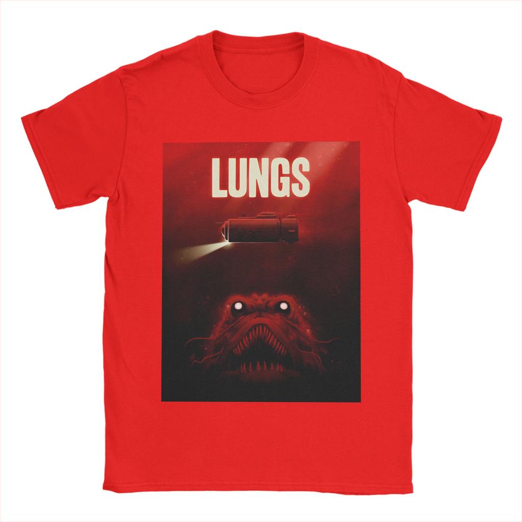 Casual T Shirt Beach Lungs Iron Lung Game Poster Leisure T Shirts Cotton Tee Shirt for Unisex Classic Pattern Short Sleeve Clothing