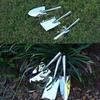 3pcs-Small Gardening Tool Potting Soil Scoop Gardening Shovel Sharp-nosed Shovel Garden Trowel Square Spade
