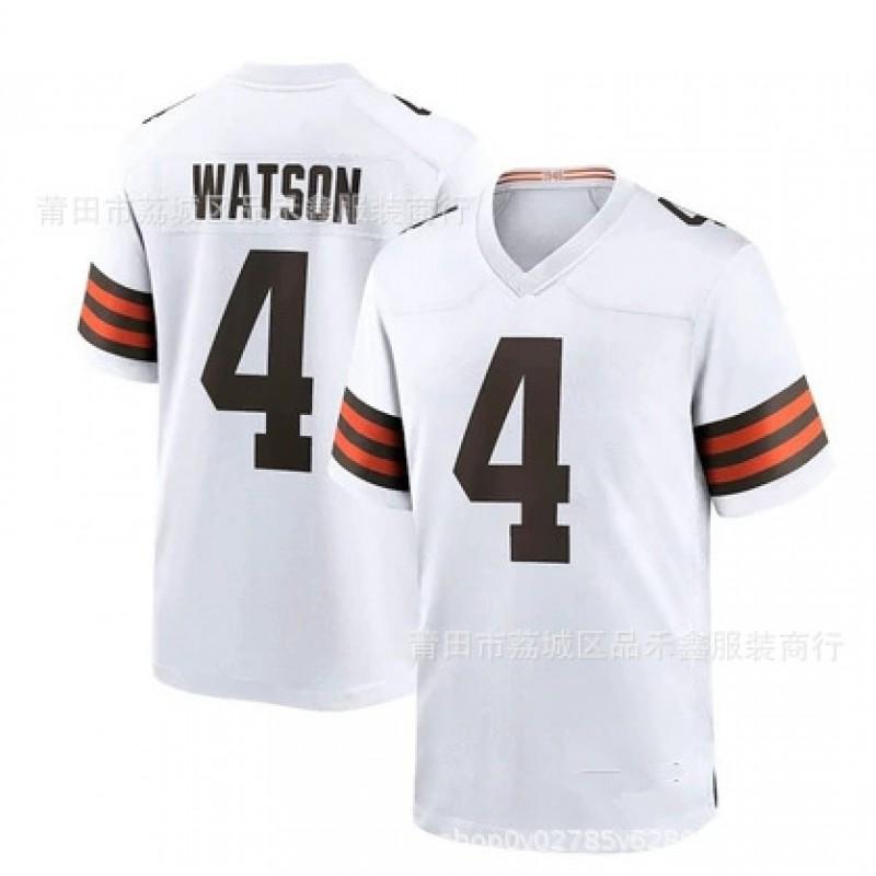 Cleveland Browns NFL Camiseta de Fútbol 4 Deshaun Watson Ropa para Fans Algodón Ropa Deportiva Unisex Adulto