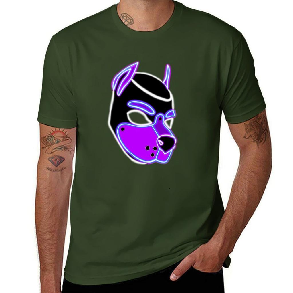 Purple Pup T-Shirt cute clothes Blouse quick drying customs design your own mens graphic t-shirts funny