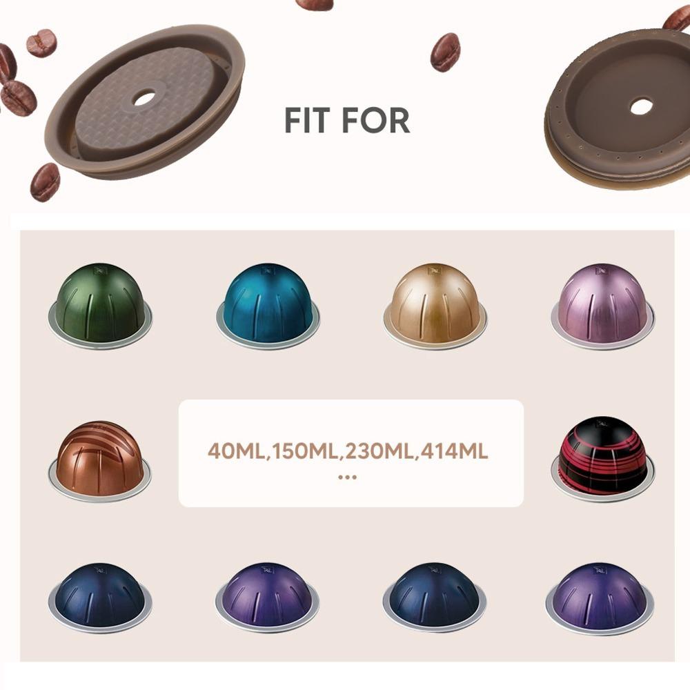 Food Grade Silicone Reusable Coffee Capsule Lid Easy Clean Reusable Capsule Lid Daily Home Brewing