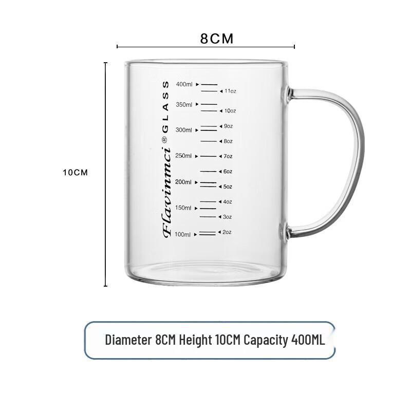 Flavinmci Cartoon Heat-Resistant Glass Milk Mug