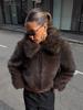 European and American winter imitation fox fur top fluffy jacket casual jacket environmentally friendly fur artificial fur coat women